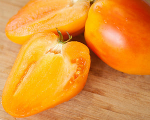 Tomate "Ochsenherz", orange